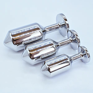 SM sexy plug anal en acier inoxydable pour hommes et femmes, pour l'extérieur, pour exercices de renforcement et d'expansion, dispositif de masturbation - Product Image 2