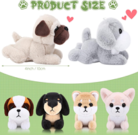 Porte-clés en peluche réaliste pour chiot, fabrication OEM, jouet en peluche pour chien, vente chaude, jouets en peluche personnalisés pour chiens