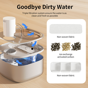 Mascota 3.2L inalámbrico recargable con pilas gato agua fuente de acero inoxidable sensor infrarrojo 3 modos producto para mascotas - Product Image 5