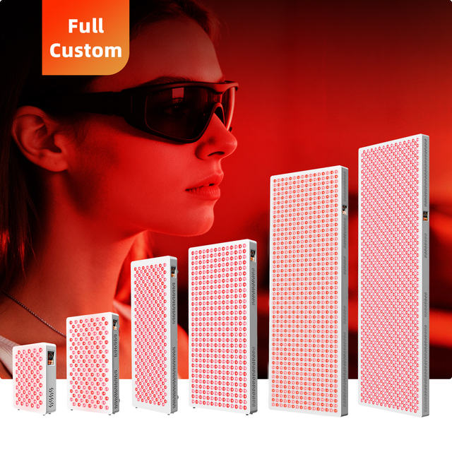 Large Size Full Body Infrared LED660/850/1060nm Red Light Therapy Panel 6 Spectrums with LCD Touch Screen Standing Type