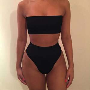 Traje de Baño K1258 para Mujer, Conjunto de 2 Piezas, Traje de Baño de Cintura Alta con Tanga, Ropa de Playa - Product Image 2