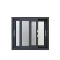 Ventana Abatible de Triple Vidrio con Aislamiento Térmico, de Aluminio, Ahorradora de Energía, Resistente a Huracanes, para Casas Pasivas en el Sudeste Asiático