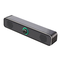 Barre de Son USB Professionnelle Portable Haute Qualité 2025 avec Audio BT, Éclairage RGB, Caisson de Basses et Audio Bidirectionnel 5W pour Gaming