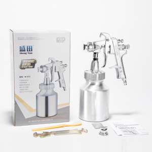 Pistola de pulverización de aire Morita W-871 con boquilla de 1.8 mm y alimentación por gravedad para carpintería y pintura de muebles - Product Image 3