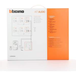 Bticino Line 2000 - Kit de videoportero de audio de 2 hilos para dos familias, IP54, de plástico, con cable, fácil instalación - Product Image 2