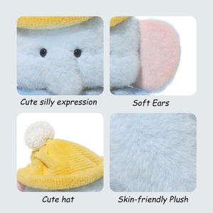 Giocattolo Elefantino Blu Morbido e Peluche Conforme a CPC e ASTM, Servizio OEM ODM Personalizzato, Peluche Delicato sulla Pelle per Bambini - Product Image 5
