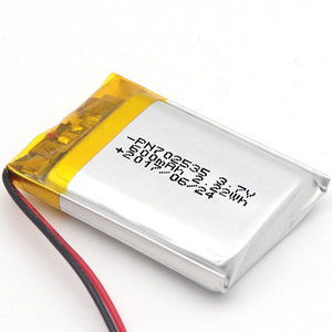Petite batterie Lipo de haute qualité 3.7V 600mAh 2.22Wh 602030 702535, batterie au lithium polymère rechargeable, montre intelligente Bluetooth - Product Image 1