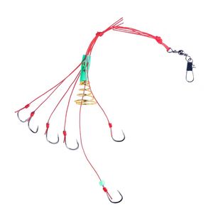 Byloo-gancho de pesca para tienda en línea, trampa de cebo, alimentador, jaula con muelles de acero inoxidable, 6-12 # - Product Image 1