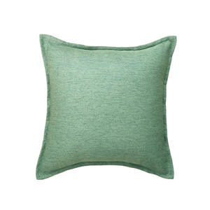Housse de coussin carrée HomeyMood en imitation lin, 45x45cm, couleur unie, respirante, pour canapé, lit, décoration intérieure - Product Image 2