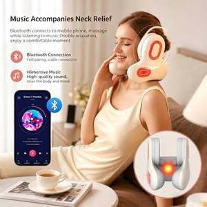 Oreiller de cou en U rechargeable Type-C pour le sommeil, relaxation et soulagement des douleurs cervicales, avec chauffage par lumière rouge - Product Image 5