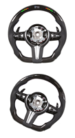 Compatible avec BMW F30 F31 F34 F35 F80 F83 F87 F06 F25 F26 F22 F23 F32 F07 F10 F18 Série 1 2 3 4 5 M Volant en fibre de carbone LED