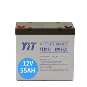 YIT 태양 전지 12V 젤 배터리 50 ah 55 ah 스토리지 배터리 전원 시스템