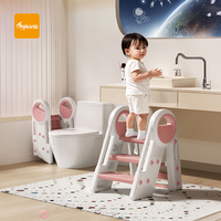Hochwertige Baby leiter Kleinkind Toilette Trainings sitz Küchen helfer Hocker Kinder Faltbarer Lernt urm
