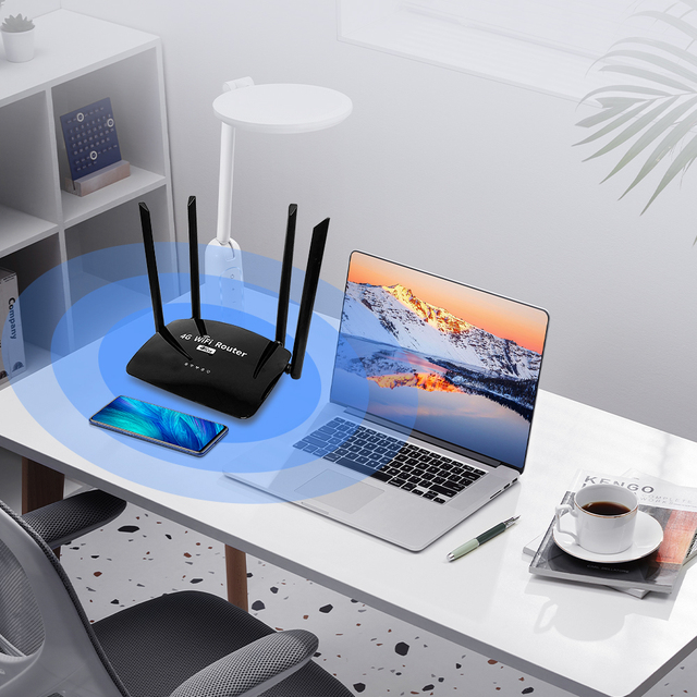 Unlocked 2.4GHz 300Mbps Wifi Home Routers Wireless Internet 4G LTE Cat4 Router With Sim Card Slot Router Wifi for Home Office