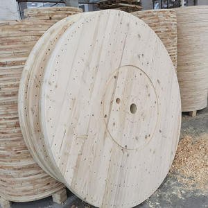 شفة خشبية بقطر كبير لأسطوانة الكابل للخدمة الشاقة فارغة كهربائية - Product Image 2