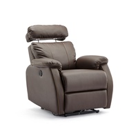 Fauteuil inclinable électrique en cuir PU avec fonction massage, idéal pour salon et home cinéma