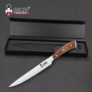 CHEVALIER SÉRIE Professionnel Couteau Manche En Bois D'olivier 8 Pouces Couteau À Trancher Allemand 1.4116 Couteau <span class=keywords><strong>de</strong></span> Cuisine - Product Image 5