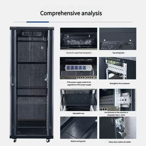 Haute qualité 19 pouces Rack Mount Standard Server Outdoor BLACK 36u <span class=keywords><strong>42u</strong></span> 47u Data Center Network Cabinet - Product Image 6