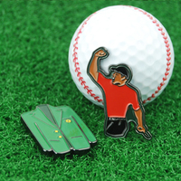 Clip de chapeau de golf en alliage magnétique durable avec marqueur de balle, divers designs et logo personnalisable pour les golfeurs professionnels