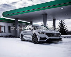 V RS phong cách sợi carbon BodyKit cho <span class=keywords><strong>Skoda</strong></span> <span class=keywords><strong>Octavia</strong></span> 2006-2012 MK cản trước Spoiler PP nhựa Splitter tự động phụ kiện nâng cấp - Product Image 4