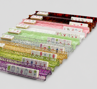 Règle de Mahjong portable en acrylique, motif coquille et haute transparence, conception magnétique 2-en-1 pour jeux de table