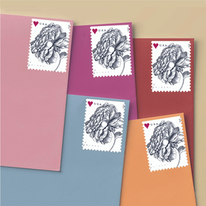 Nouvelles Étiquettes Postales Design Vintage Rose pour Mariage, Autocollants de <span class=keywords><strong>Timbres</strong></span> <span class=keywords><strong>Postaux</strong></span> pour Collection - Product Image 4