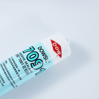 Adhésif silicone neutre original Corning DOWSIL 7091, transparent, blanc, noir, gris, 310 ml, pour la construction et la menuiserie