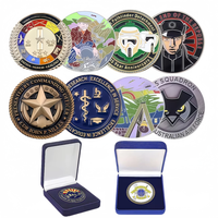 Pièce de collection personnalisée en émail 3D gaufré avec logo de la Brigade des pompiers, finition or et argent antique, souvenir OEM