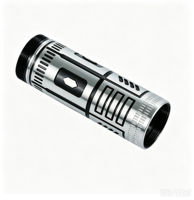 Boîtier cylindrique en aluminium usiné CNC, boîtier métallique anodisé sur mesure pour lampe torche et équipement électronique
