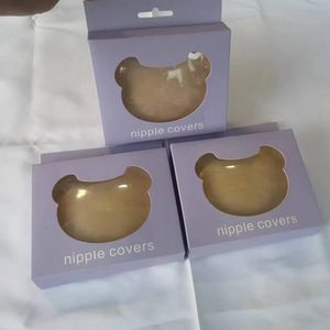 Couvre-mamelons en Silicone respirant pour femmes anti-dérapant pétales de poitrine de mariée Lift-Up No-Show Pasties adhésifs pour robes de mariée - Product Image 2