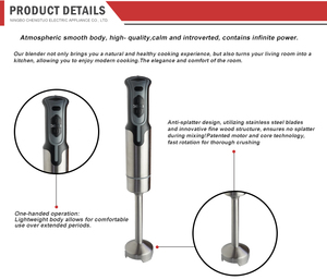 Potente Licuadora Eléctrica Multiusos OEM, Batidora de Alimentos, Batidora de Inmersión de Acero Inoxidable, Juego de Batidoras de <span class=keywords><strong>Mano</strong></span> Eléctricas - Product Image 6