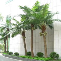 Big Fake Palm Tree Indoor Hall Außen pool Coastal Ornamental Decor Grüner Kunststoff Große künstliche Pflanze Kokospalme