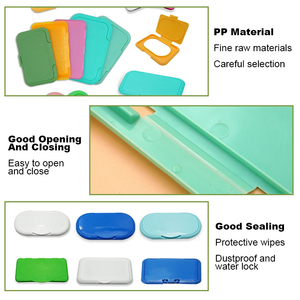 Bán Buôn Sản Phẩm Mới Hình Đám Mây Khăn Lau Ướt PP Chất Liệu Nắp Nhựa Ướt Lau Container Lật Top Cap - Product Image 6