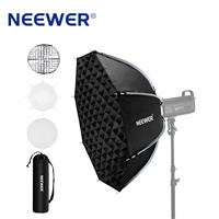 Boîte à lumière octogonale Neewer 35" / 90cm à dégagement rapide avec monture Bowens, grille nid d'abeille, diffuseur et sac de transport pour photographie en studio