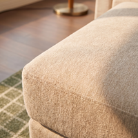Canapé modulaire sectionnel inclinable en L 3 places de qualité export, avec revêtement en lin durable, design écologique, idéal pour appartement moderne et hôtel