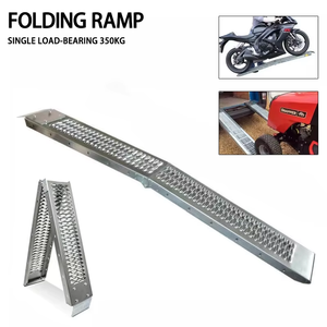 Rampas Plegables <span class=keywords><strong>para</strong></span> Motocicletas de Aluminio, <span class=keywords><strong>Rampa</strong></span> de Carga <span class=keywords><strong>para</strong></span> Vehículos Todoterreno, <span class=keywords><strong>Rampa</strong></span> Metálica <span class=keywords><strong>para</strong></span> Subir, Escalera de Carga Individual con Capacidad de 350 kg - Product Image 1