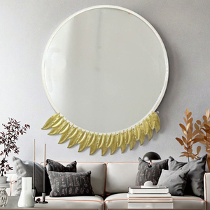 Nhỏ Tường Gương Trang Trí Nội Thất Thiết Kế Mới Nhà Giọng <span class=keywords><strong>12x18</strong></span> Inch Antique Vàng Kim Loại Gương Tường Cho Bán Buôn - Product Image 4