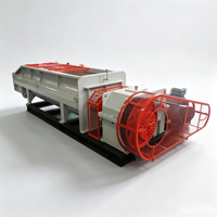 Mélangeur d'argile automatique à double arbre SJ4000 avec moteur pour ligne de production de briques, extrudeuse sous vide 380V