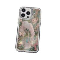 Coques de téléphone antichoc transparentes à motif cheval scintillant pour iPhone 17 Air 16 Plus Pro Max 15 14 13 12 11 – Housse de protection