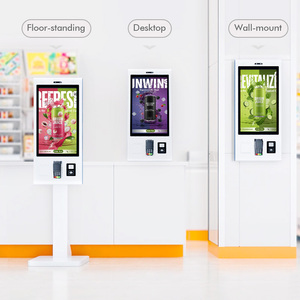 Kiosque de commande en libre-service à écran tactile sur pied de 21,5, 27 ou 32 pouces avec fonction SDK automatique et paiement NFC pour restaurant - Product Image 5