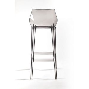 Mahi Mahi Tabouret de bar en polycarbonate transparent Smoke-H 66 Options Palette 8 pièces Ensemble Home Bar Club Utilisation Matériau PP durable - Product Image 4