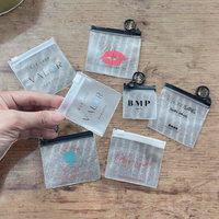Sacs à fermeture éclair en PVC réutilisables, imprimés sur mesure, résistants à l'humidité, pour emballer de petits bijoux, montres, boucles d'oreilles, colliers et lunettes