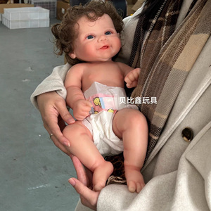 Muñeca Bebé Reborn Realista de Silicona Sólida de 18 Pulgadas con Cabello Injertado a Mano, Regalo - Product Image 2