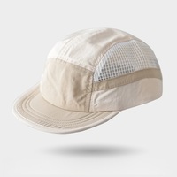 Gorra de Campamento de Malla de Nailon con Bloques de Color Personalizados, Ligera y de Secado Rápido, Gorra Común para Senderismo y Campamento