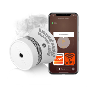 Détecteur de fumée WiFi Tuya TY-SMK-9, alarme incendie, protection incendie, détecteur de fumée combiné, système de sécurité domestique - Product Image 1