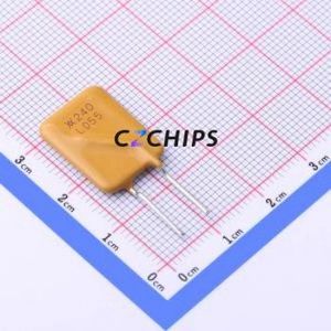 LVR055K Resettable <b>Fuse</b> Through hole <b>Component</b> (THT) <b>Fuse</b> 265V 20A 550mA 1.25A - Product Image 1