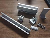 Support de fixation en aluminium anodisé Zhongxin pour panneaux solaires, fixation de toit métallique, mini rail, durable, pour carport, résistance à la neige 2KN/m2