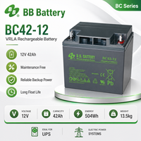 Batterie Reston Bc42-12 12v 42ah Batterie au plomb-acide régulée par soupape 12v 42ah Choix idéal pour les petits véhicules de taille moyenne