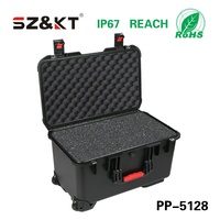 Valise trolley en PP rigide, étanche IP67, antichoc, pour équipement DJ de scène, stockage extérieur, protection avec roues en mousse, vente en gros d'usine
