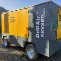 Compresseur d'air à vis diesel Atlas XRVS455 haute pression 25 bars avec moteur Benz pour le forage XRVS476 XRVS976